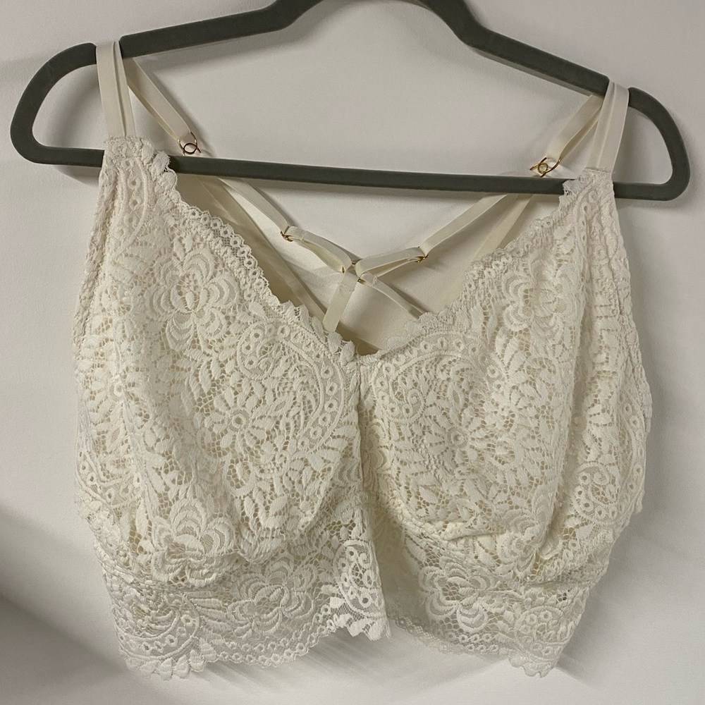 Aerie Cream Lace Bralette